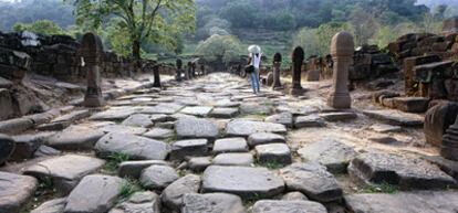 Las ruinas de Wat Phu, en  Champasak, son uno de los emplazamientos arqueológicos más antiguos de Laos.