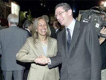 Los candidatos del PSOE y del PP a la alcaldía de Madrid, Trinidad Jiménez y Alberto Ruiz-Gallardón.
