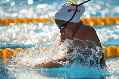 Marina García, durante la prueba de los 200m braza.