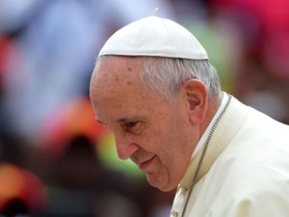 Francisco en la Plaza San Pedro de El Vaticano hoy