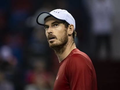 El tenista Andy Murray durante los Rolex Shanghai Masters celebrados en 2019.