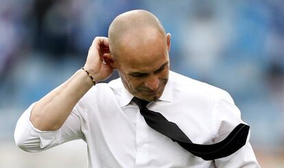 Paco Jémez, tras el partido entre la Real Sociedad y el Rayo Vallecano.