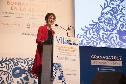 Victoria Ortega, presidenta de la Abogacía en la inauguración de las VII Jornadas de Juntas de Gobierno de los Colegios de Abogados