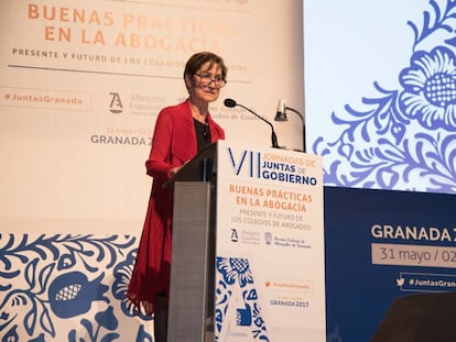 Victoria Ortega, presidenta de la Abogacía en la inauguración de las VII Jornadas de Juntas de Gobierno de los Colegios de Abogados