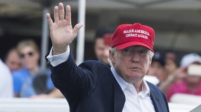 El presidente, Donald Trump, el sábado pasado.