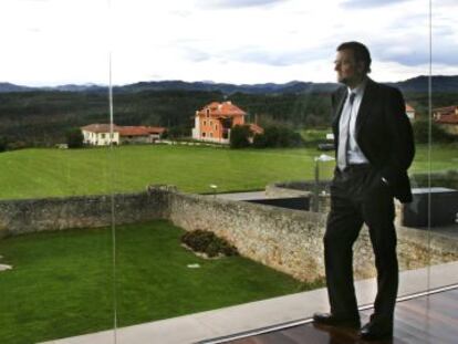 El candidato del PP, Mariano Rajoy, en Asturias, el pasado martes. 