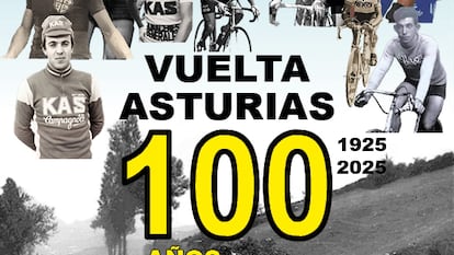 Portada del libro La gran historia/Vuelta Asturias 1925-2025, de Oscar Cudeiro.