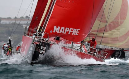El Mapfre, en la regata In-Port de Lisboa.