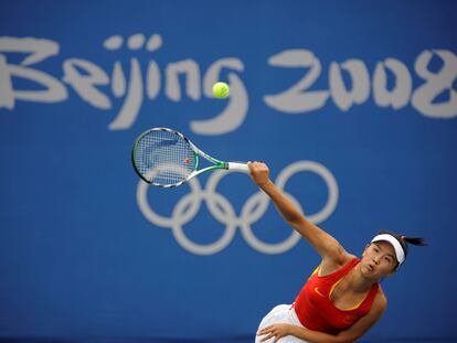 La tenista Peng Shuai durante partido celebrado en 2008.