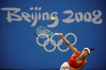 La tenista Peng Shuai durante partido celebrado en 2008.