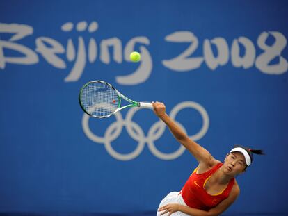 Peng Shuai, durante los Juegos Olímpicos de Pekín en 2008.