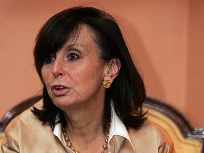 La presidenta del Constitucional, María Emilia Casas.