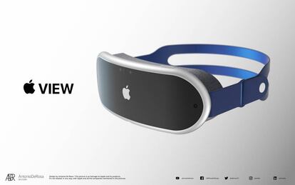 Concepto realista de las gafas de Apple