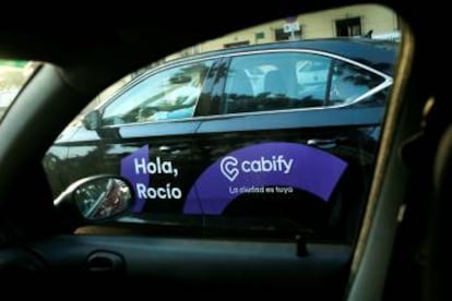 Vehículo VTC de Cabify.