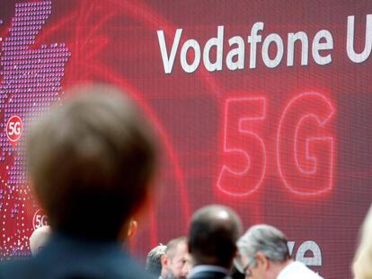 Lanzamiento del 5G de Vodafone en Reino Unido, en julio de 2019.