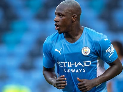 Benjamin Mendy, durante el partido de la Premier League contra el Preston North End, en julio.