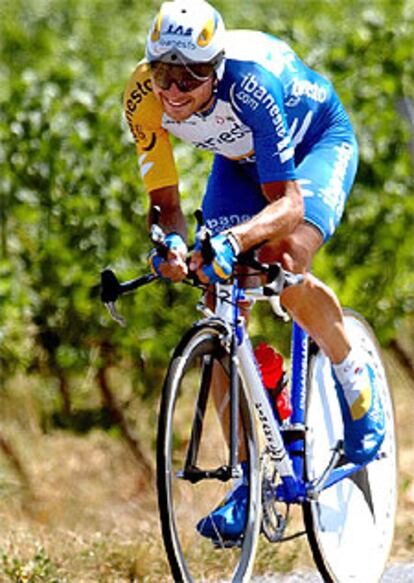 Francisco Mancebo, en la contrarreloj de Gaillac a Cap Decouverte.