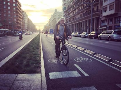 Carril bici en Poble Sec