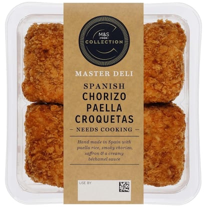 Croquetas de paella de chorizo de Mark & Spencer