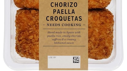 Croquetas de paella de chorizo de Mark & Spencer