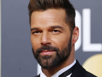 Ricky Martin, en los Globos de Oro de 2019.