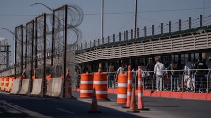 Puente Internacional McAllen–Hidalgo–Reynosa en Texas, el 13 de marzo.