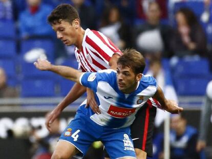 V&iacute;ctor S&aacute;nchez, en el duelo ante el Athletic. 