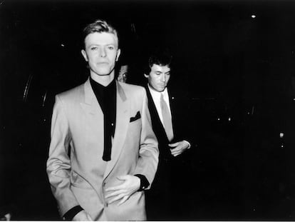 El cantante inglés David Bowie en el estreno de 'The Elephant Man', dirigida por David Lynch en 1980.