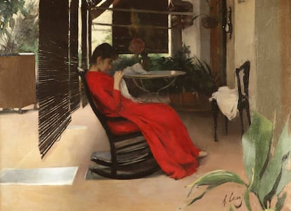 Quadre que va fer a la seva germana Elisa, a la terrassa, cap el 1889.