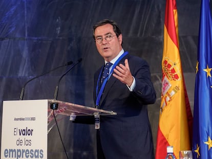 Antonio Garamendi, presidente de la Confederación Española de Organizaciones Empresariales (CEOE).