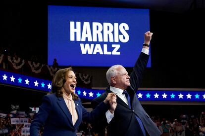 Kamala Harris y Tim Walz