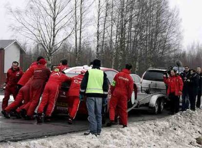 Loeb, accidentado en el Rally de Suecia