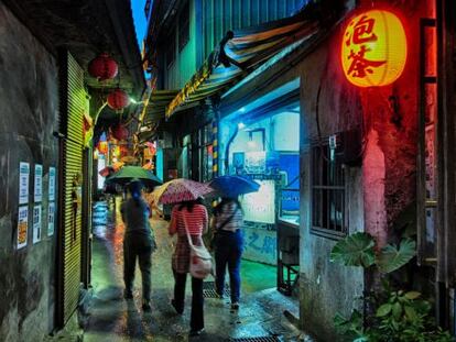 Las laberínticas calles de Jiufen, en Taiwán, una de las localizaciones de 'Silence', la próxima película de Martin Scorsese.