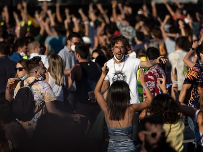 Varias personas en el festival Cruïlla de Barcelona, celebrado el pasado fin de semana en la capital catalana.