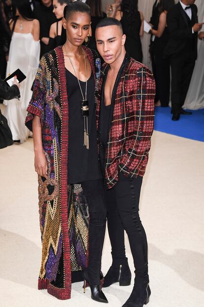 El director creativo de Balmain, Olivier Rousteing.