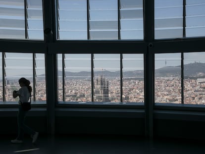 El nuevo mirador de la torre Glòries de Barcelona, que abre este jueves al público.