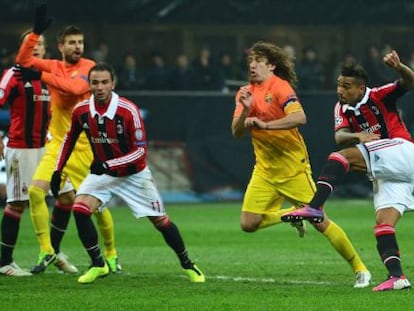 Boateng marca el primer gol del Milan.