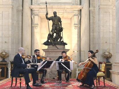 El cuarteto Quiroga interpretará piezas de Haydn, Mozart y Arnold Schönberg.