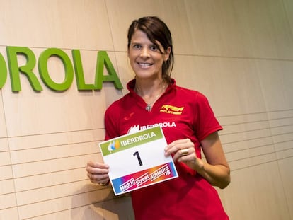 13/09/18 ATLETISMO ACTO IBERDROLA PRESENTACION MADRID STREET ATHLETICS 18 RUTH BEITIA ENTREVISTA