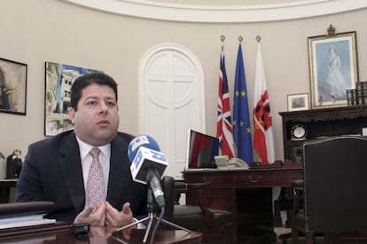 El ministro principal de Gibraltar, Fabian Picardo.