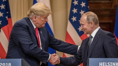 Donald Trump y Vladímir Putin, en julio de 2018.