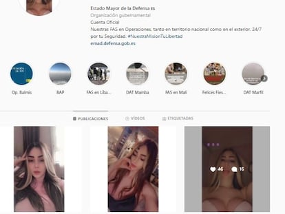 Atacada la página del Estado Mayor de la Defensa en Instagram