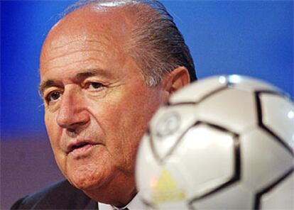 Joseph Blatter, presidente de la FIFA, en París.