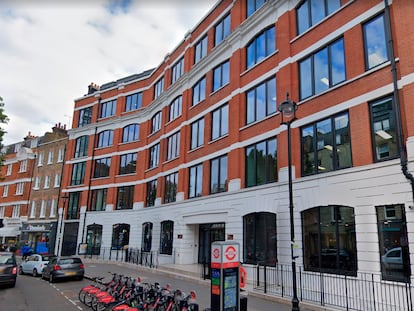 El edificio del número 33 de Foley Street (Londres) en una captura de Google Street View.