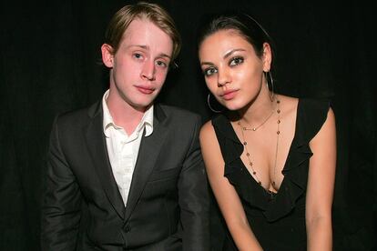 Macaulay Culkin and Mila Kunis.