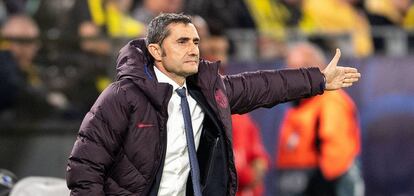 Valverde, durante el último encuentro ante el Dortmund.