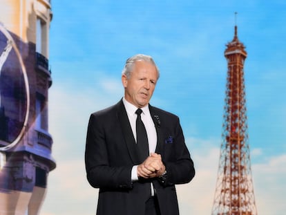 Sean Fitzpatrick durante la ceremonia del Laureus World Sport Awards 2023.