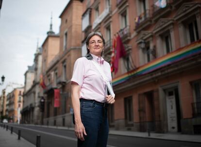 Marta Higueras, portavoz municipal de Más Madrid, durante la entrevista de este martes