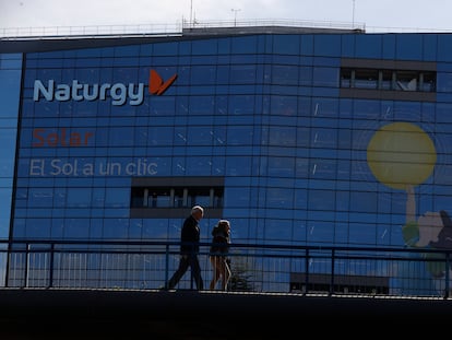 Vista de la sede de la multinacional energética española Naturgy en Madrid.