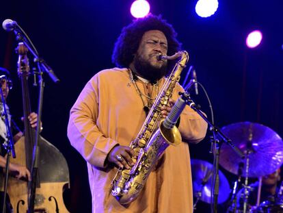 Kamasi Washington, el sábado en Vitoria.